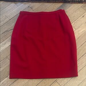 NWOT Lulu BravoChic Red Wool Pencil Skirt for Women with lining size 8